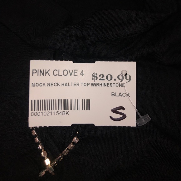 Black Diamond Tie Crop Top - Picture 2 of 2